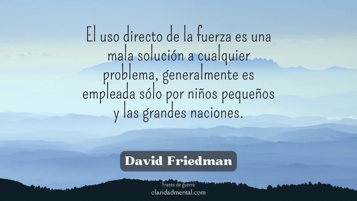 frase de David Friedman