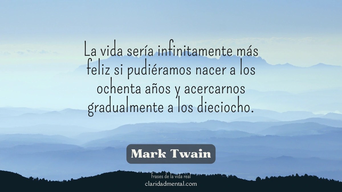 frase de Mark Twain