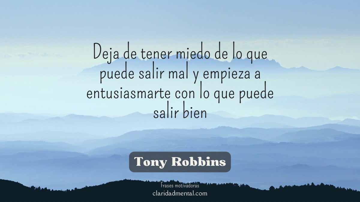 frase de Tony Robbins