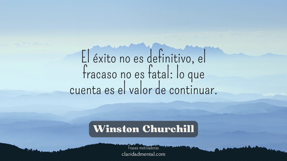 frase de Winston Churchill