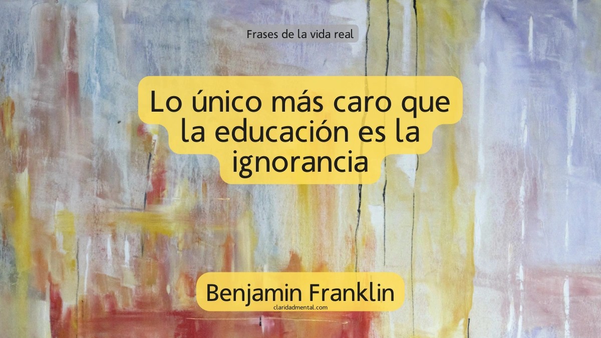 frase de Benjamin Franklin