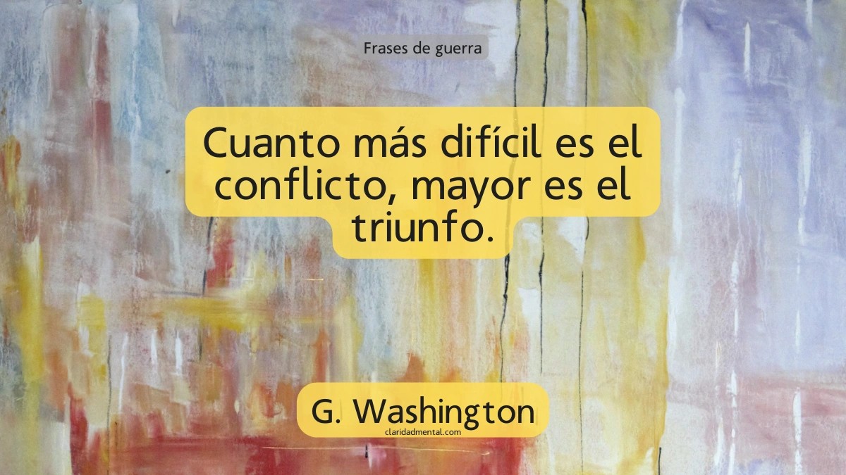 frase de G. Washington