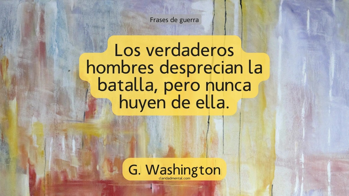 frase de G. Washington