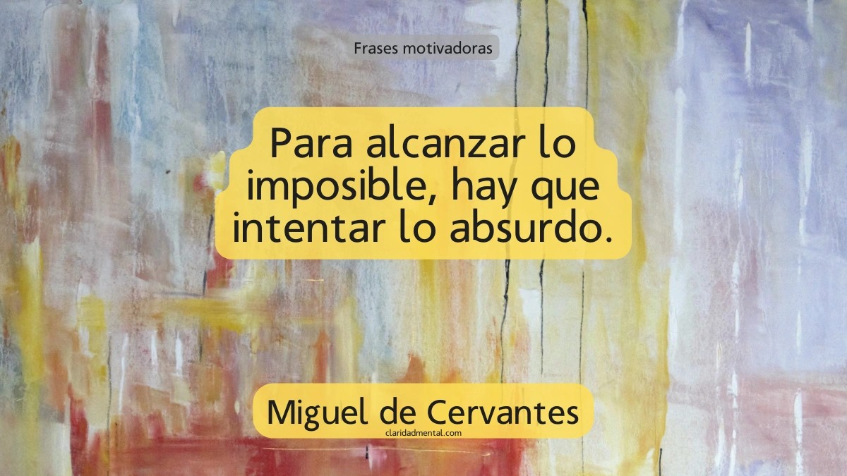 frase de Miguel de Cervantes