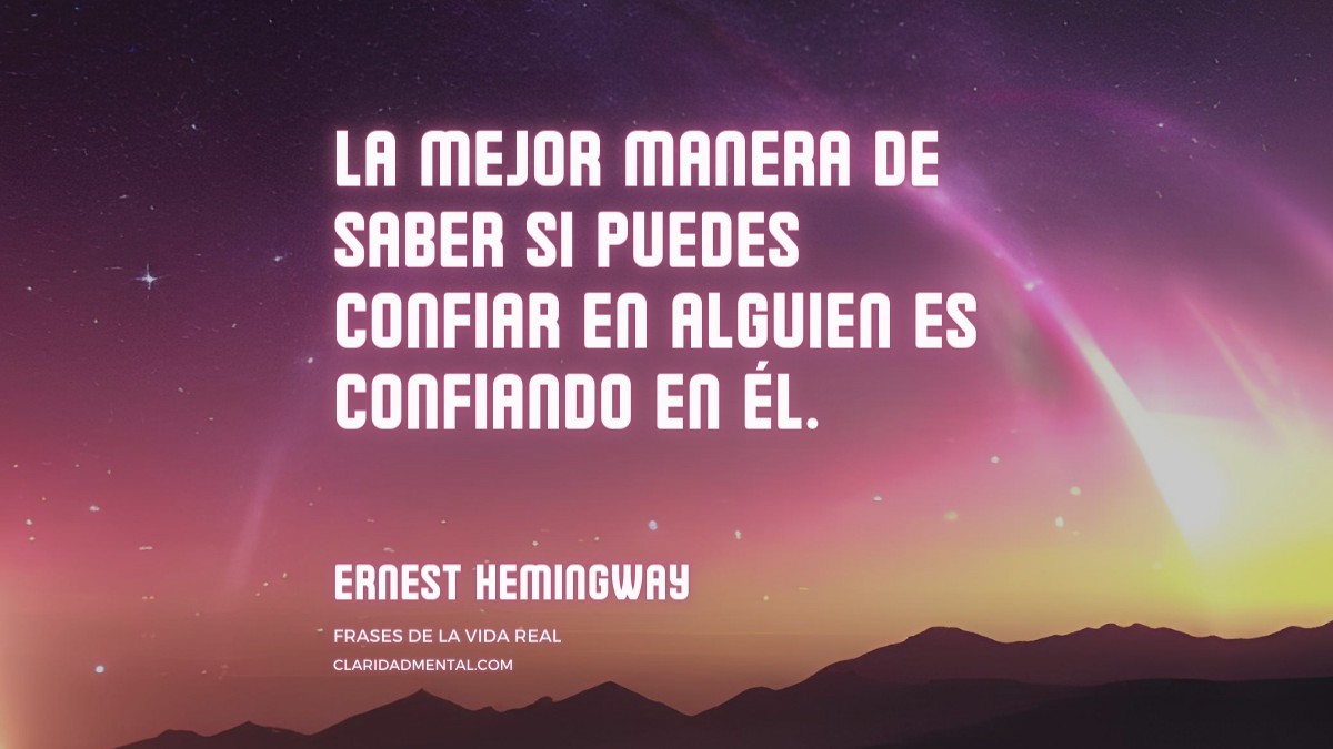 frase de Ernest Hemingway