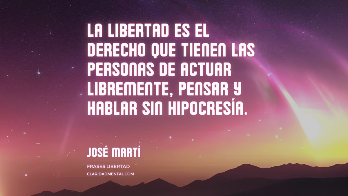 frase de José Martí