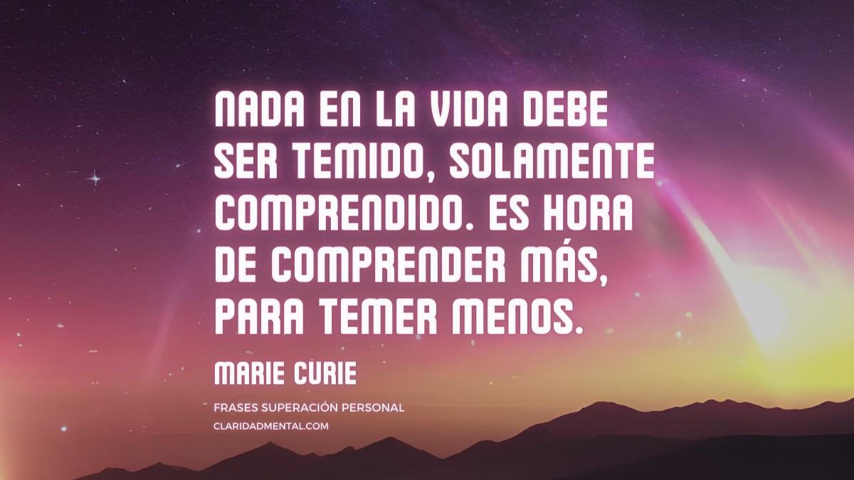 frase de Marie Curie