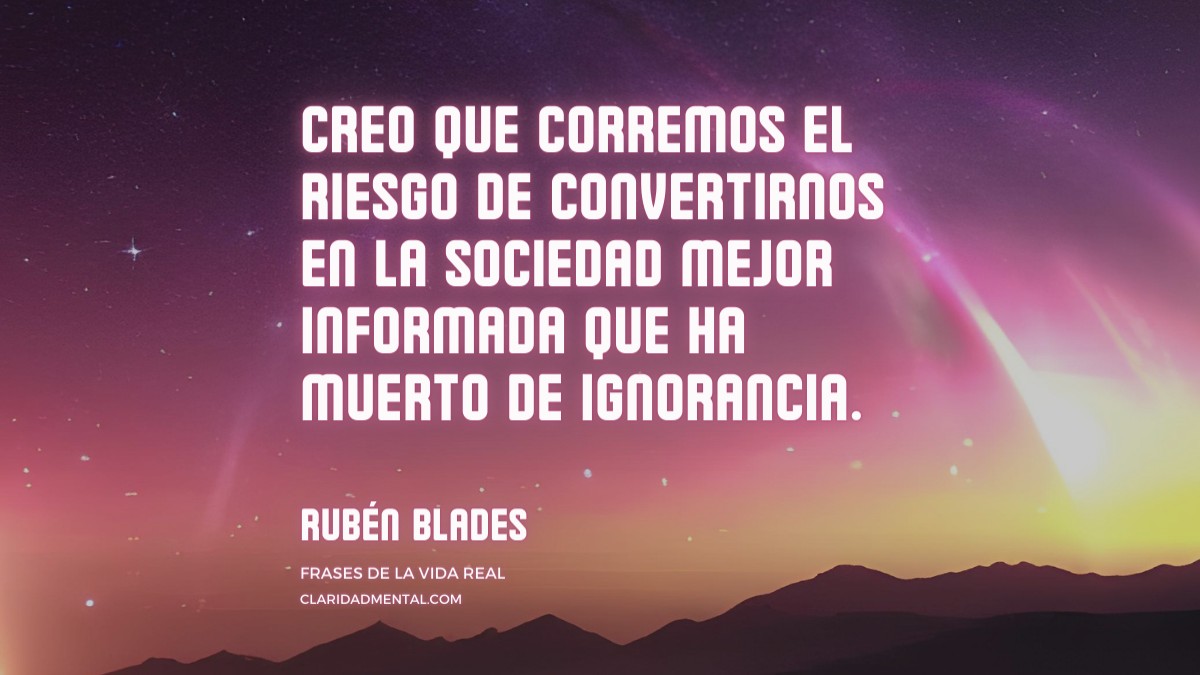 frase de Rubén Blades