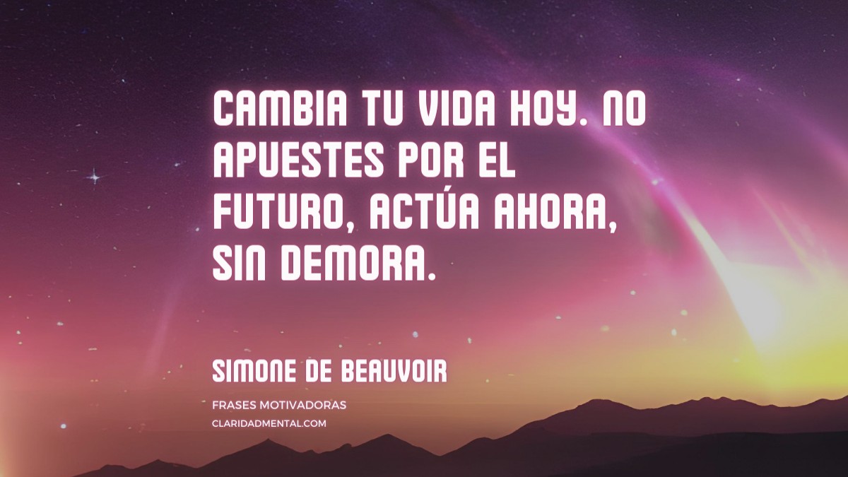frase de Simone de Beauvoir