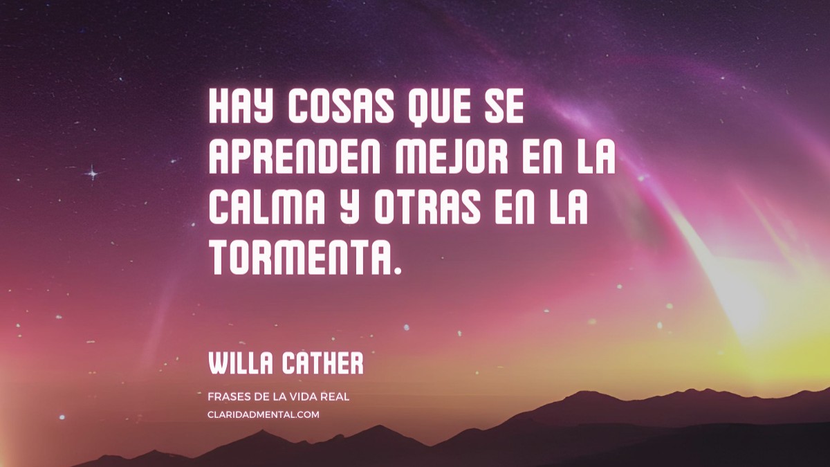 frase de Willa Cather